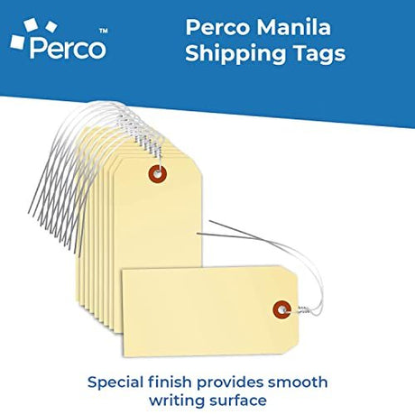 Perco Manila Shipping Tags - Elastic - Store Supplies