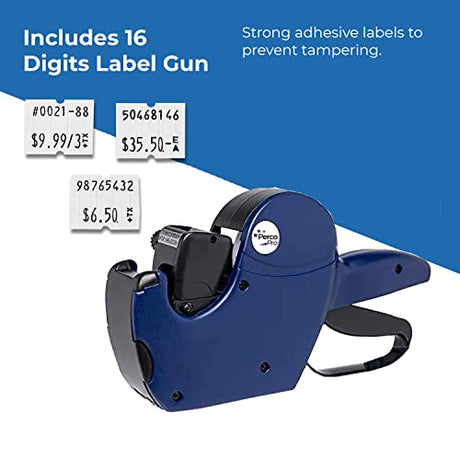 Perco 2 Line Labeler Gun & Labels - Store Supplies