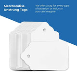 Perco White Merchandise Unstrung Tags - Store Supplies