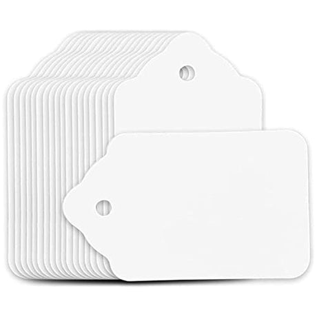 Perco White Merchandise Unstrung Tags - Store Supplies