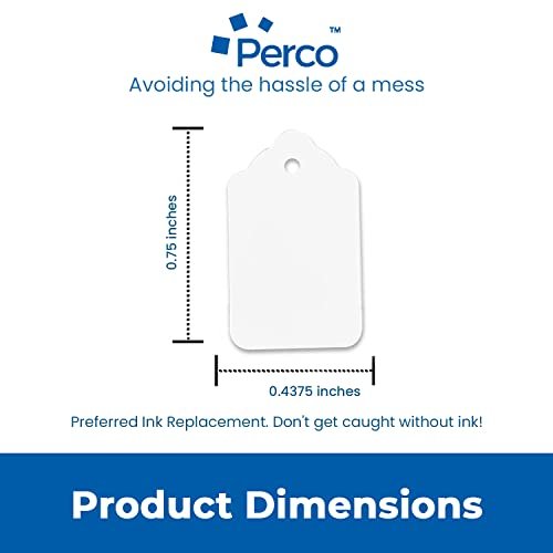 Perco White Merchandise Unstrung Tags - Store Supplies