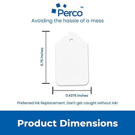 Perco White Merchandise Unstrung Tags - Store Supplies