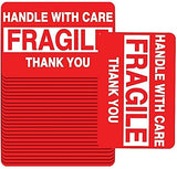 Perco"3 x 2" Inch Fragile Labels Handle with Care Warning Packing Shipping Label - Permanent Adhesive - Store Supplies