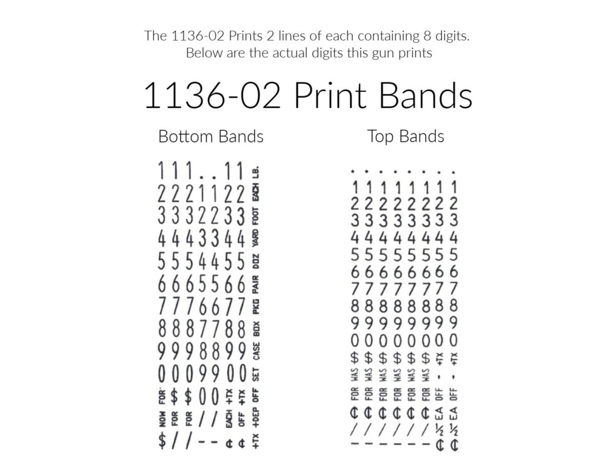Pricing Labels for Monarch 1136 Pricing Gun - Store Supplies