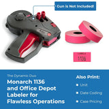 Pricing Labels for Monarch 1136 Pricing Gun - Store Supplies