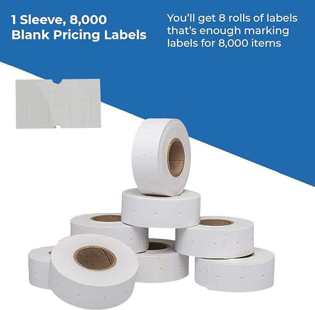 Pricing Labels for Perco 1 Line Price and Date Gun – 2 Sleeves - Store Supplies