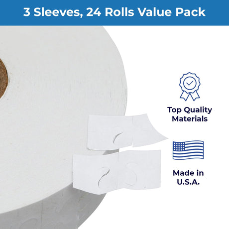 Removable Adhesives White Labels for Monarch 1136 - Store Supplies