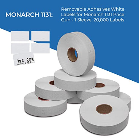 Removable Labels for Monarch 1131 - Store Supplies