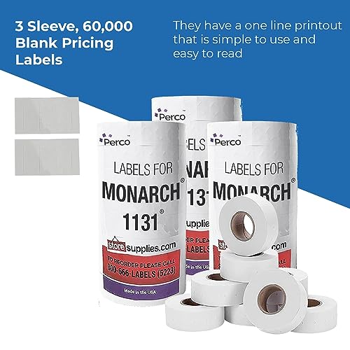 Removable Labels for Monarch 1131 - Store Supplies